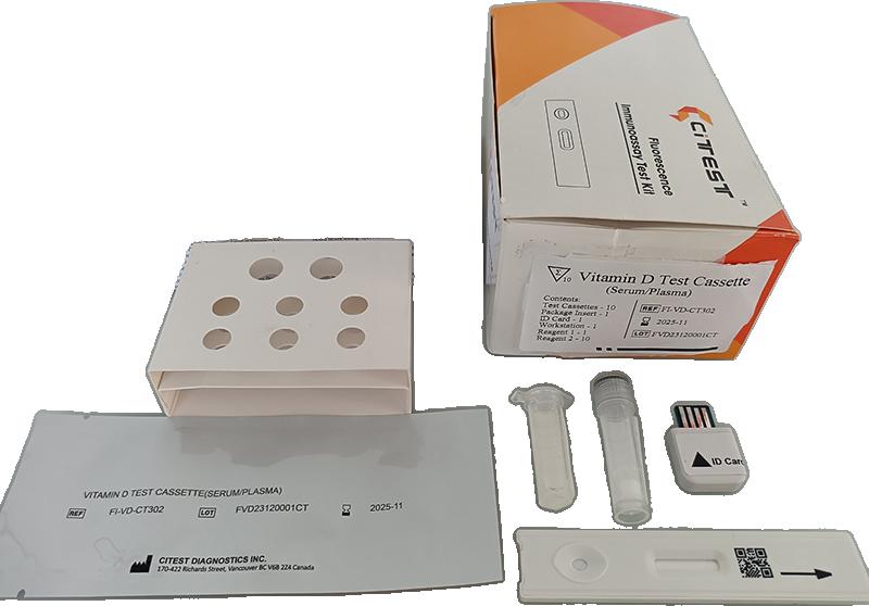 Тест касета для виявлення вітаміну D ( Citest, кат.ном.VT-FI-VD-302)